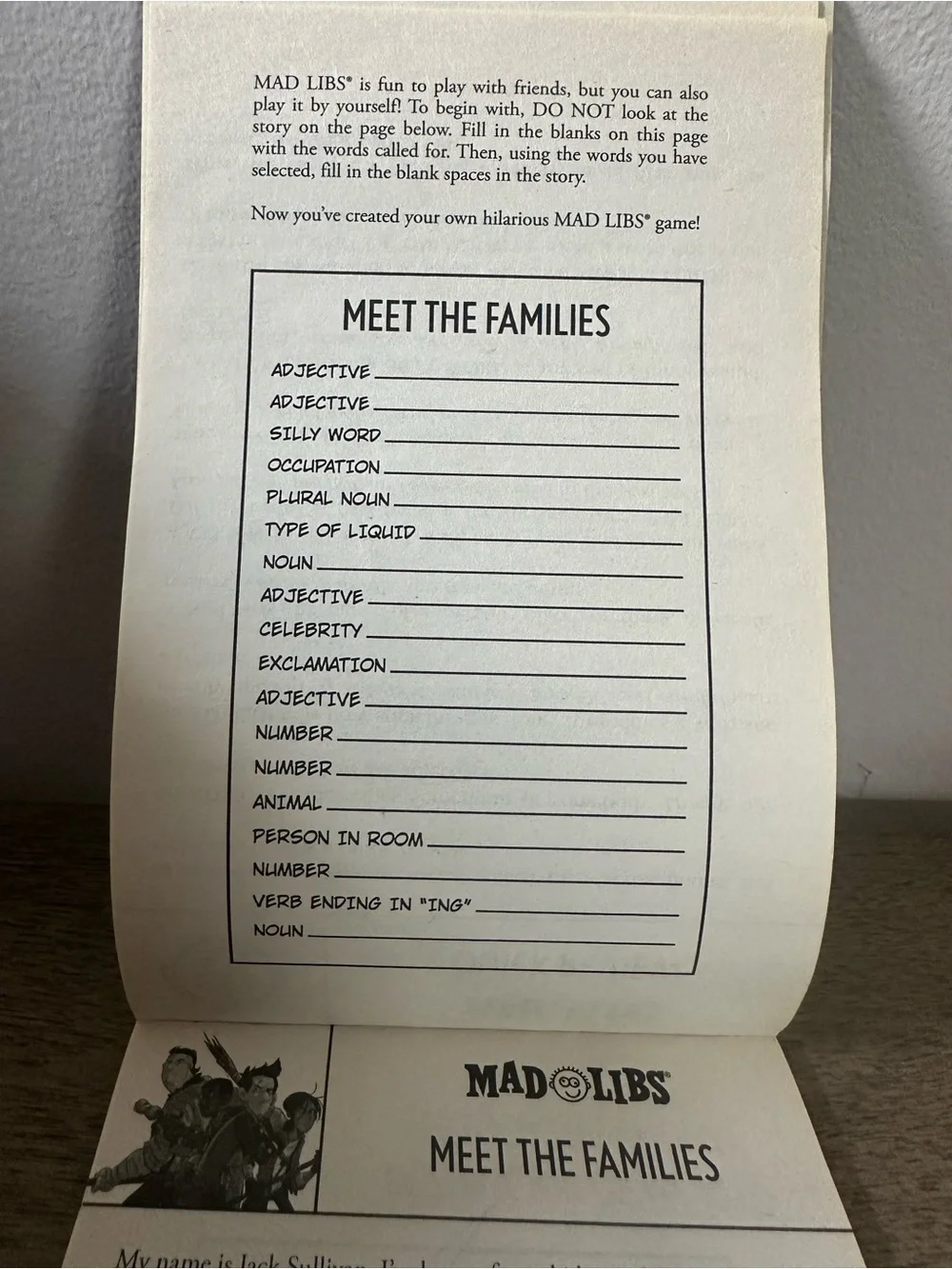 The Last Kids on Earth Mad Libs